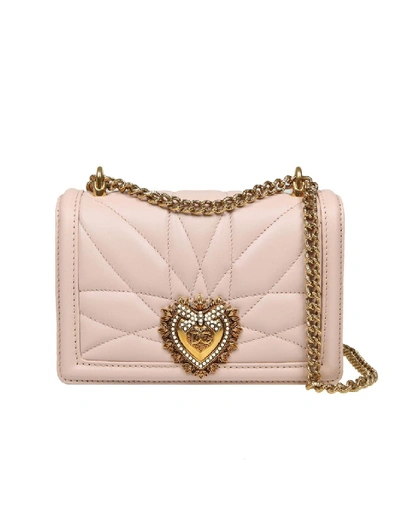Shop Dolce & Gabbana Pink Leather Shoulder Bag