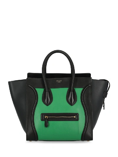 Shop Celine Luggage Leather Tote Bag In Multicolor