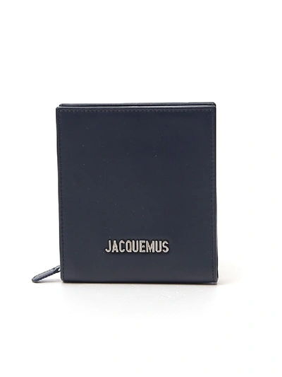 Shop Jacquemus Le Gadjo Blue Leather Wallet