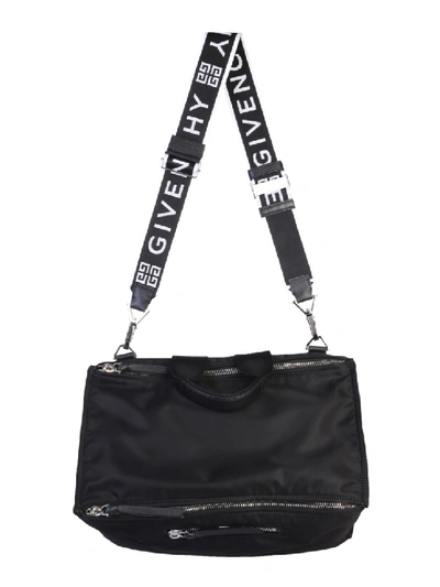 Shop Givenchy Pandora Black Nylon Messenger Bag