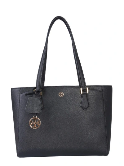 Shop Tory Burch Black Leather Tote