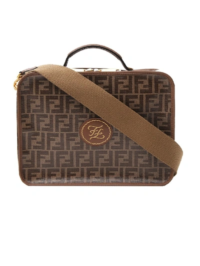Shop Fendi Brown Leather Briefcase