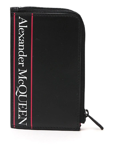 Shop Alexander Mcqueen Black Leather Wallet