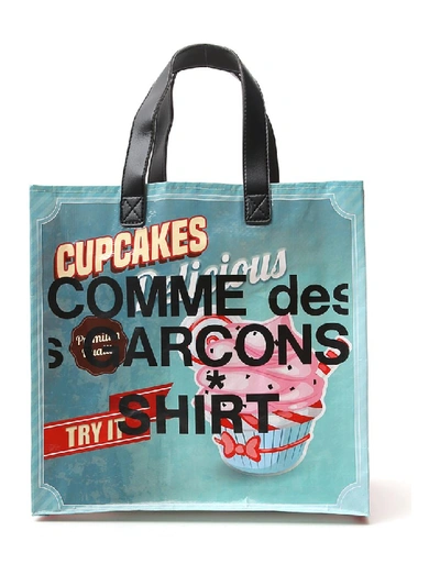 Shop Comme Des Garçons Shirt Multicolor Nylon Tote
