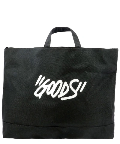 Shop Off-white Black Polyester Tote