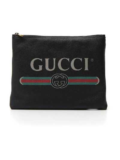 Shop Gucci Black Leather Clutch
