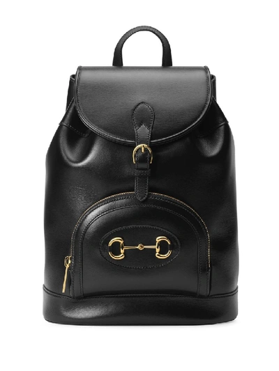 Shop Gucci Black Leather Backpack