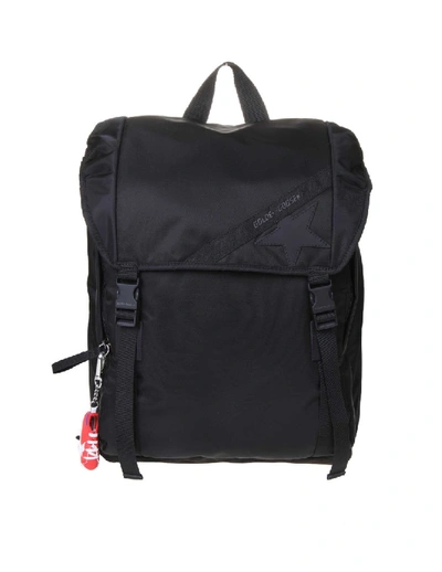 Shop Golden Goose Black Nylon Backpack