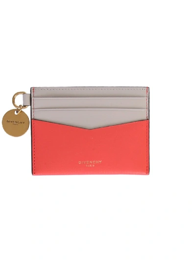 Shop Givenchy Red Leather Card Holder