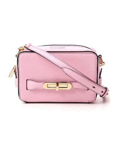 Shop Alexander Mcqueen The Myth Pink Leather Shoulder Bag