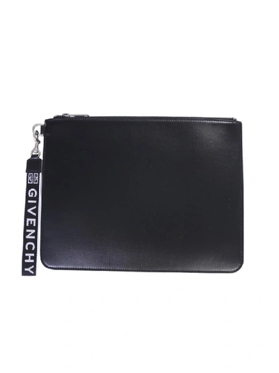 Shop Givenchy Black Cotton Clutch