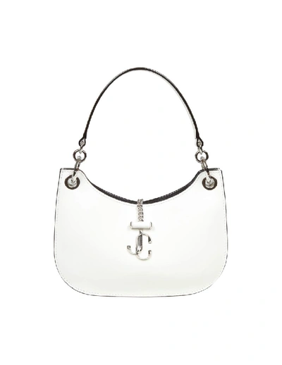 Shop Jimmy Choo White Leather Shoulder Bag