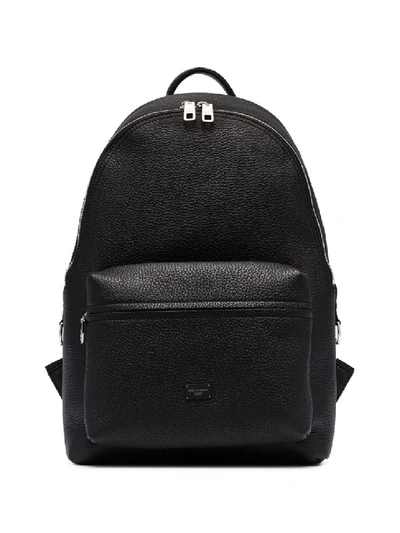 Shop Dolce & Gabbana Black Leather Backpack