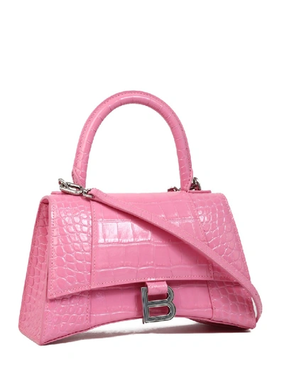 Shop Balenciaga Pink Leather Handbag