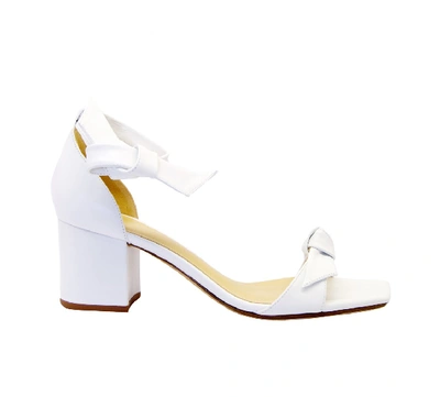 Shop Alexandre Birman White Leather Sandals