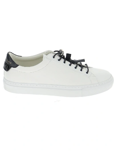 Shop Givenchy White/black Leather Sneakers