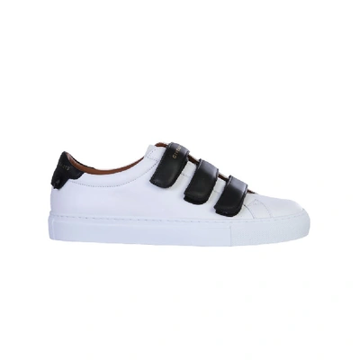 Shop Givenchy Urban Street White Leather Sneakers