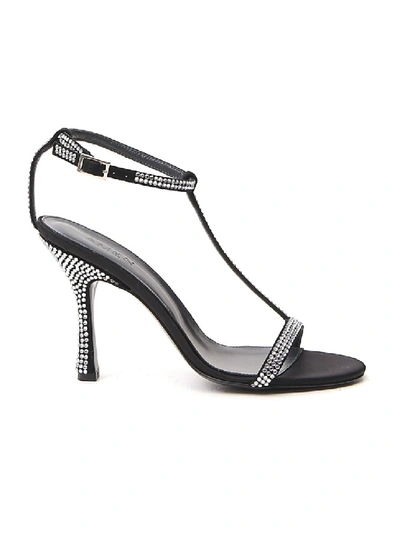 Shop Amen Black Leather Sandals