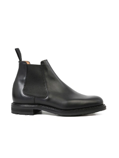 Shop Church's Welwyn Black Leather Ankle Boots