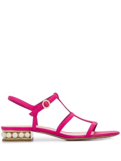 Shop Nicholas Kirkwood Casati Strap Sandals 25mm In Pink
