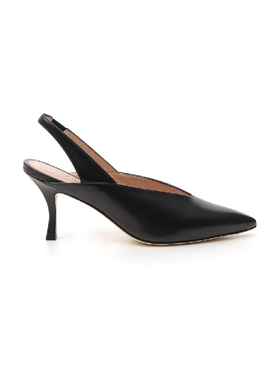 Shop Stuart Weitzman Avianna Black Leather Sandals