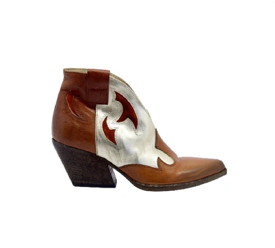 Shop Elena Iachi Brown Leather Ankle Boots