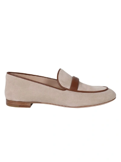 Shop Gianvito Rossi Penny Loafer Flat In Neutrals