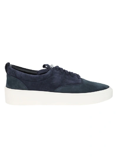 Shop Fear Of God Suede Low-top Sneakers In Blue