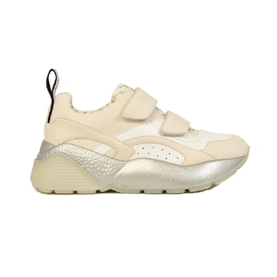 Shop Stella Mccartney Eclypse White Synthetic Fibers Sneakers