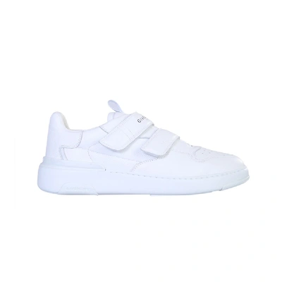 Shop Givenchy Wing White Leather Sneakers
