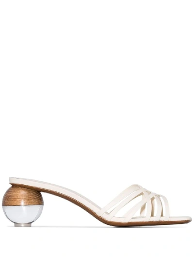 Shop Neous Calpa Spherical-heel Sandals In White