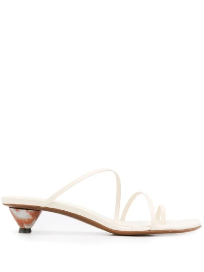Shop Neous Axis Strappy Sandals In Neutrals