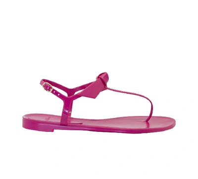 Shop Alexandre Birman Fuchsia Rubber Flip Flops In Pink