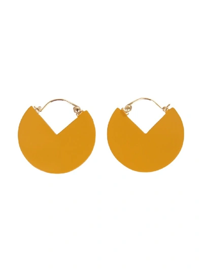 Shop Isabel Marant 90° Yellow Brass Earrings