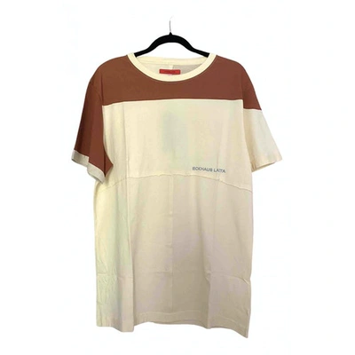 Pre-owned Eckhaus Latta Beige Cotton T-shirts