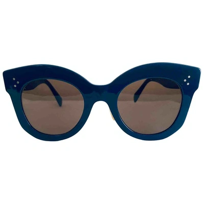 Pre-owned Celine Marta Blue Sunglasses