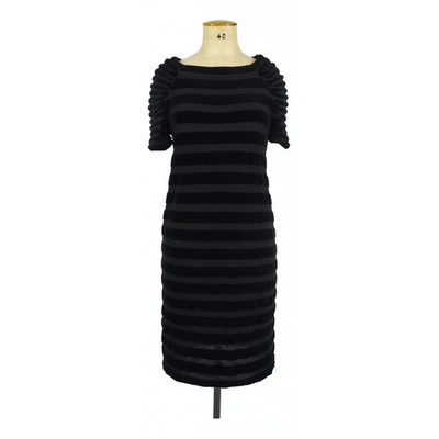 Pre-owned Sonia Rykiel Velvet Mid-length Dress In Black