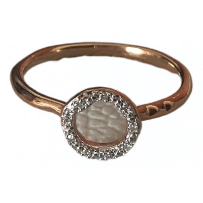 Pre-owned Monica Vinader Pink Gold Ring