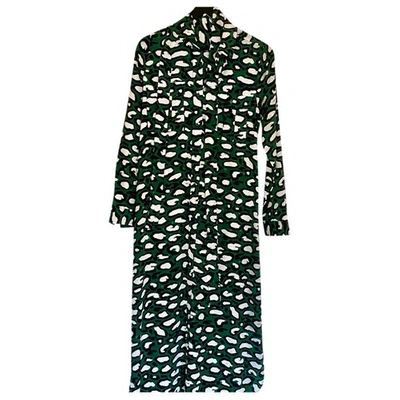 Pre-owned Essentiel Antwerp Green Silk Dress | ModeSens