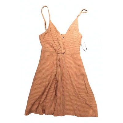 Pre-owned House Of Harlow 1960 Beige Dress