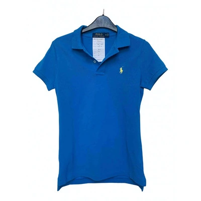 Pre-owned Polo Ralph Lauren Polo Ajusté Manches Courtes Polo In Blue