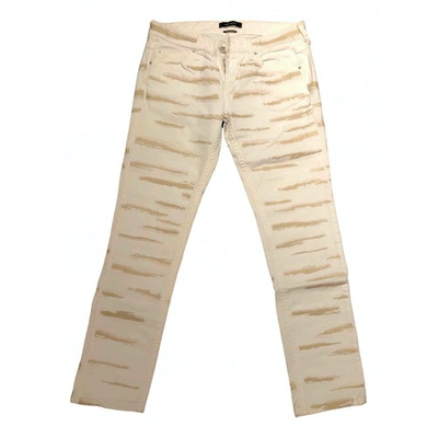 Pre-owned Isabel Marant White Cotton Jeans