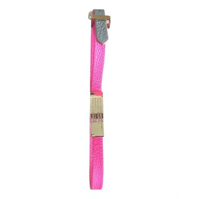 Pre-owned Marc By Marc Jacobs Pink Leather Bracelet