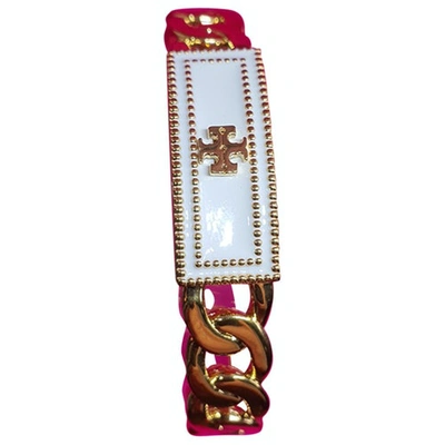 Pre-owned Tory Burch White Gold Plated Bracelet