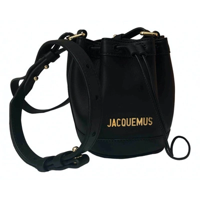 Pre-owned Jacquemus Le Petit Haqiba Black Leather Handbag