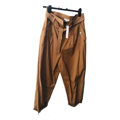 Pre-owned Topshop Trousers In Brown