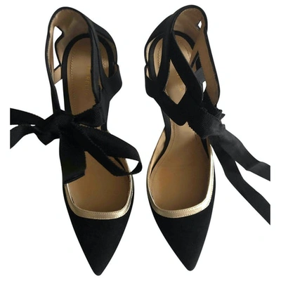 Pre-owned Marella Leather Heels In Black