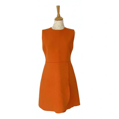 Pre-owned Victoria Victoria Beckham Orange Cotton Dress