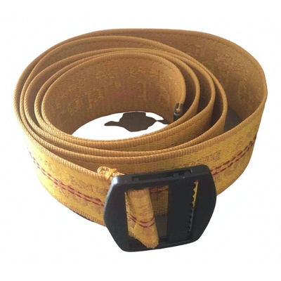 Pre-owned Luisa Cerano Gold Cotton Belt
