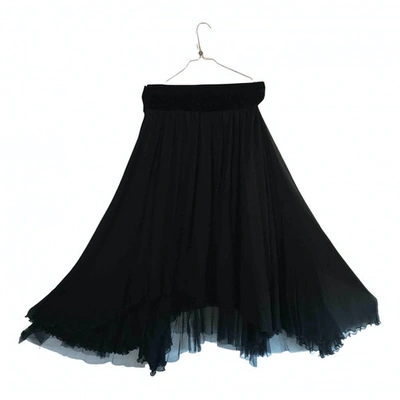 Pre-owned Jean Paul Gaultier Silk Mid-length Dress In Black